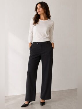 Eddie Bauer Black Shaw Fit Stretch Work Pants Size 8